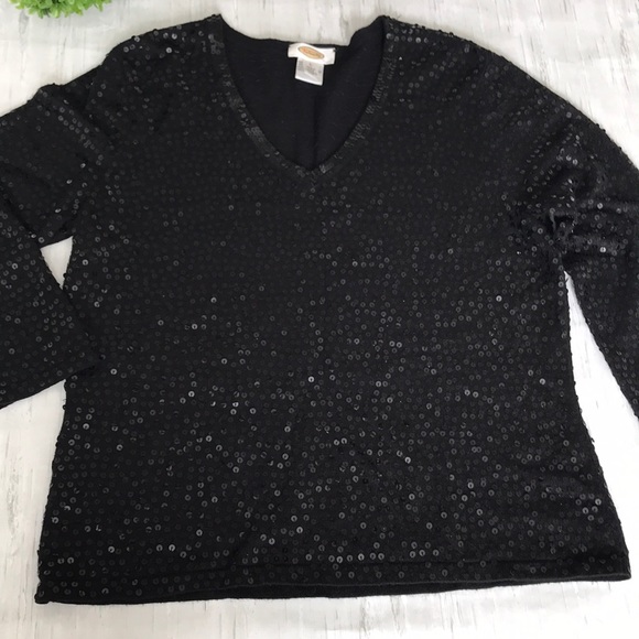 Talbots Sweaters - Talbots cashmere/silk blend sequined sweater